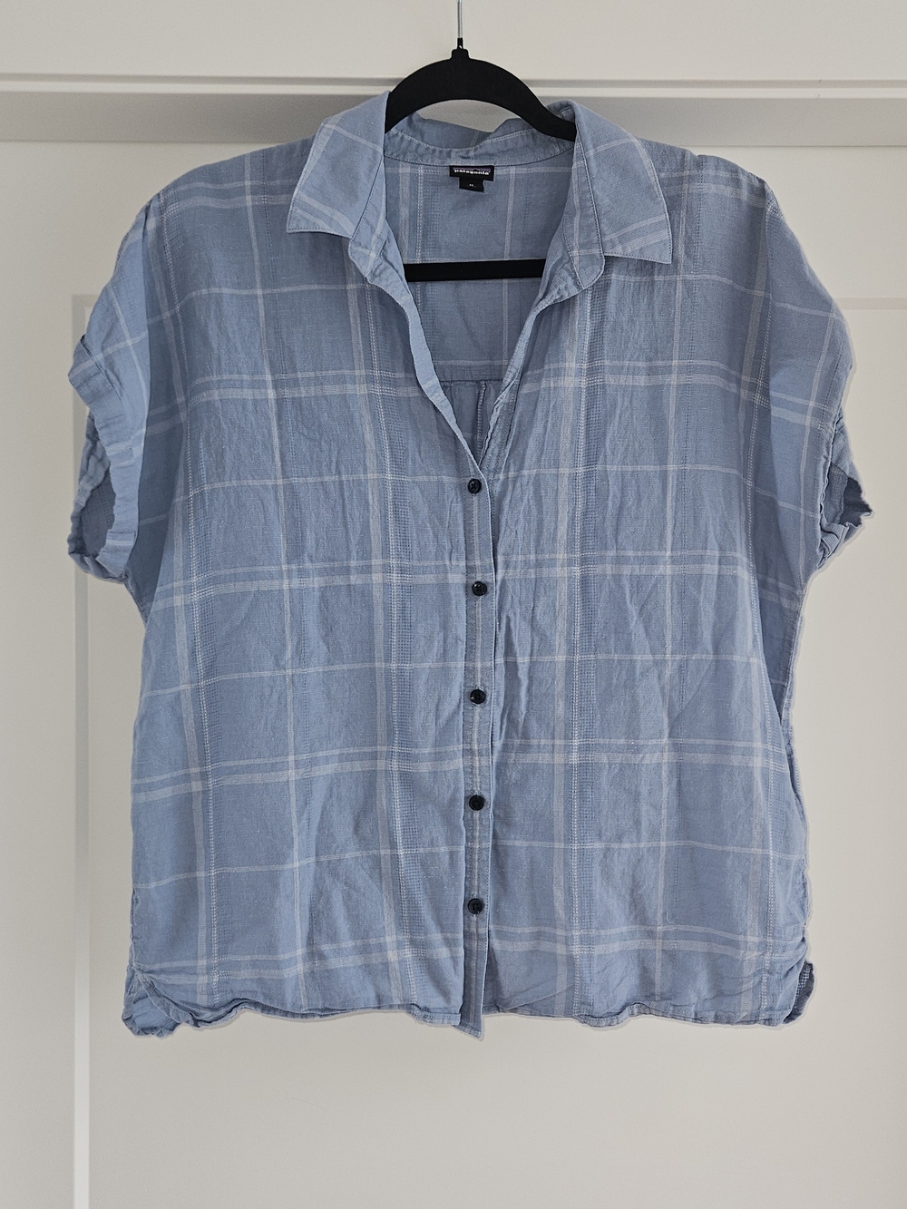 Patagonia Lightweight A/C Blue Striped Button-Up Shirt Sz Medium